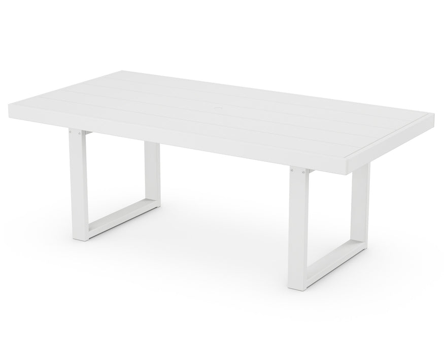 POLYWOOD EDGE 39" x 78" Dining Table in White