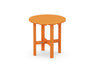 POLYWOOD Round 18" Side Table in Tangerine