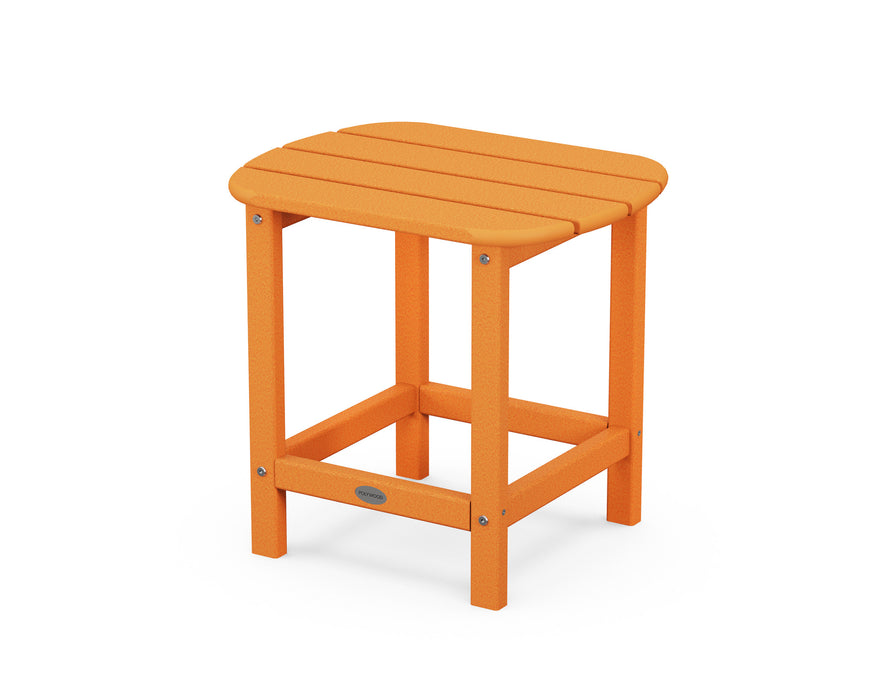 POLYWOOD South Beach 18" Side Table in Tangerine
