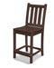 POLYWOOD Traditional Garden Counter Side Chair in Mahogany