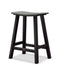 POLYWOOD® Contempo 24" Saddle Counter Stool in Black / Grey