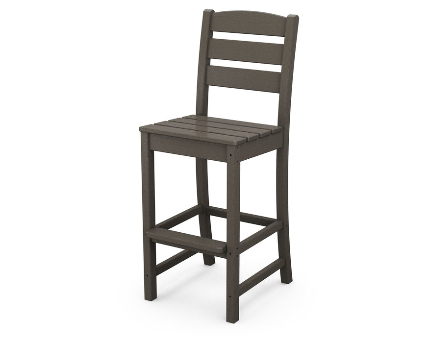 POLYWOOD Lakeside Bar Side Chair in Vintage Coffee