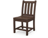 POLYWOOD Traditional Garden Dining Side Chair in Mahogany