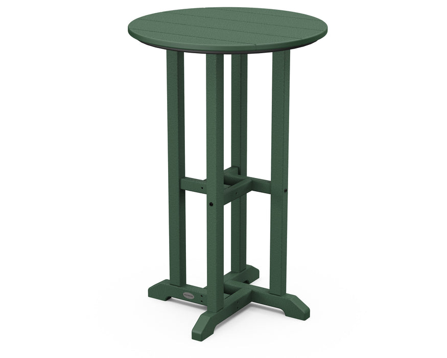 POLYWOOD Traditional 24" Round Counter Table in Green