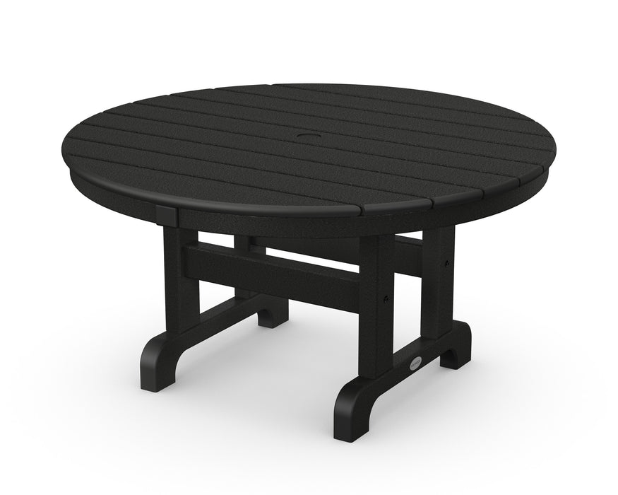 POLYWOOD Round 36" Conversation Table in Black