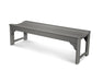 POLYWOOD Traditional Garden 60" Backless Bench in Slate Grey