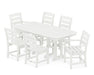 POLYWOOD Lakeside 7-Piece Dining Set in Vintage White