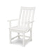 POLYWOOD Vineyard Dining Arm Chair in Vintage White