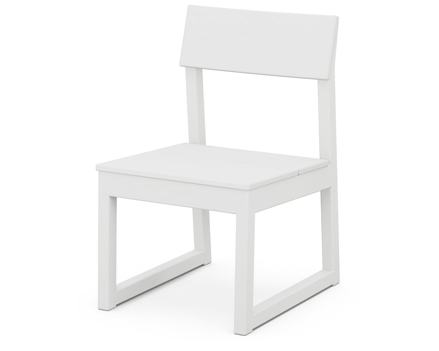 POLYWOOD EDGE Dining Side Chair in White