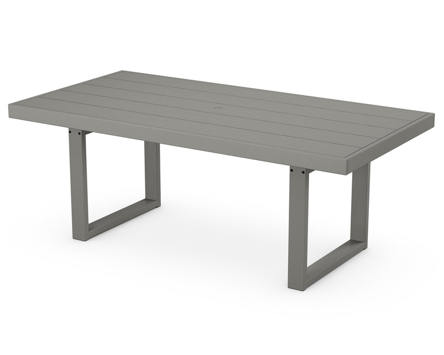 POLYWOOD EDGE 39" x 78" Dining Table in Slate Grey