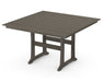 POLYWOOD Farmhouse Trestle 59" Counter Table in Vintage Coffee