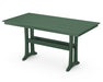 POLYWOOD Farmhouse Trestle 37" x 72" Counter Table in Green
