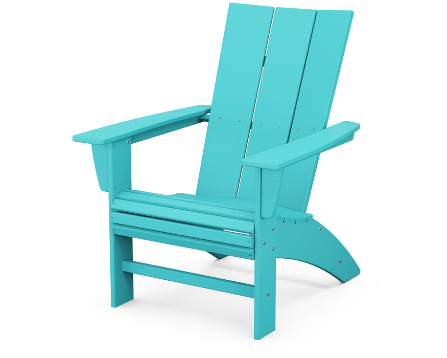POLYWOOD® Modern Curveback Adirondack Chair in Aruba