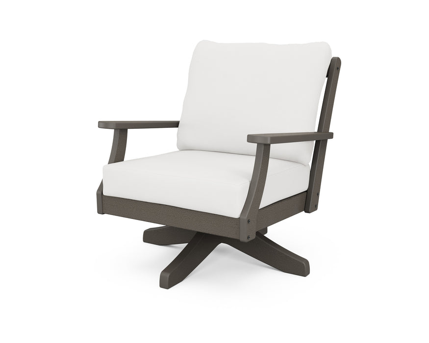 POLYWOOD Braxton Deep Seating Swivel Chair in