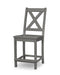 POLYWOOD Braxton Counter Side Chair in Slate Grey