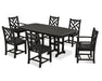 POLYWOOD Chippendale 7-Piece Dining Set in Black