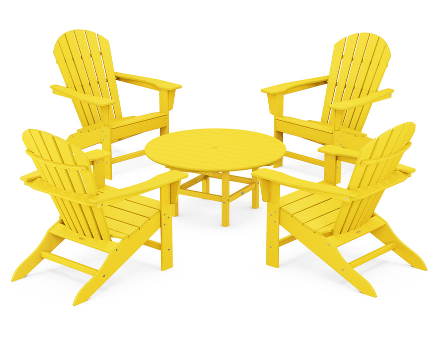 POLYWOOD South Beach 5-Piece Conversation Group in Lemon