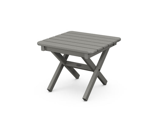 POLYWOOD Square 18" Side Table in Slate Grey