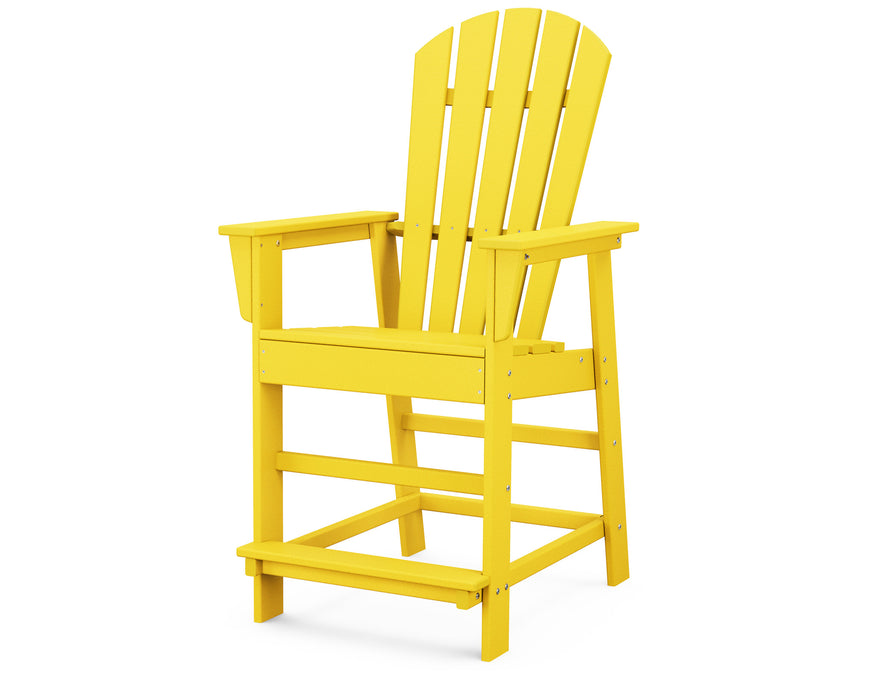 POLYWOOD South Beach Counter Chair in Lemon
