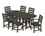 POLYWOOD Lakeside 7-Piece Dining Set in Vintage Coffee