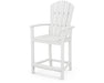 POLYWOOD Palm Coast Counter Chair in White