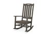 POLYWOOD Nautical Porch Rocking Chair in Vintage Coffee
