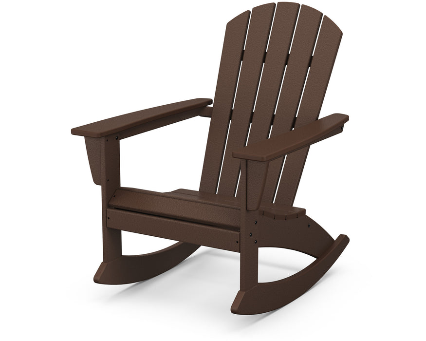 POLYWOOD® Nautical Adirondack Rocking Chair in Mahogany