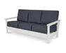 POLYWOOD Harbour Deep Seating Sofa in Vintage Sahara with Cast Sage fabric