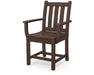 POLYWOOD Traditional Garden Dining Arm Chair in Mahogany