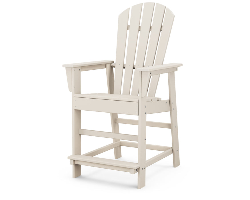 POLYWOOD South Beach Counter Chair in Sand