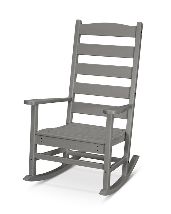 POLYWOOD Shaker Porch Rocking Chair in Slate Grey
