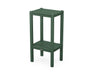 POLYWOOD Two Shelf Bar Side Table in Green