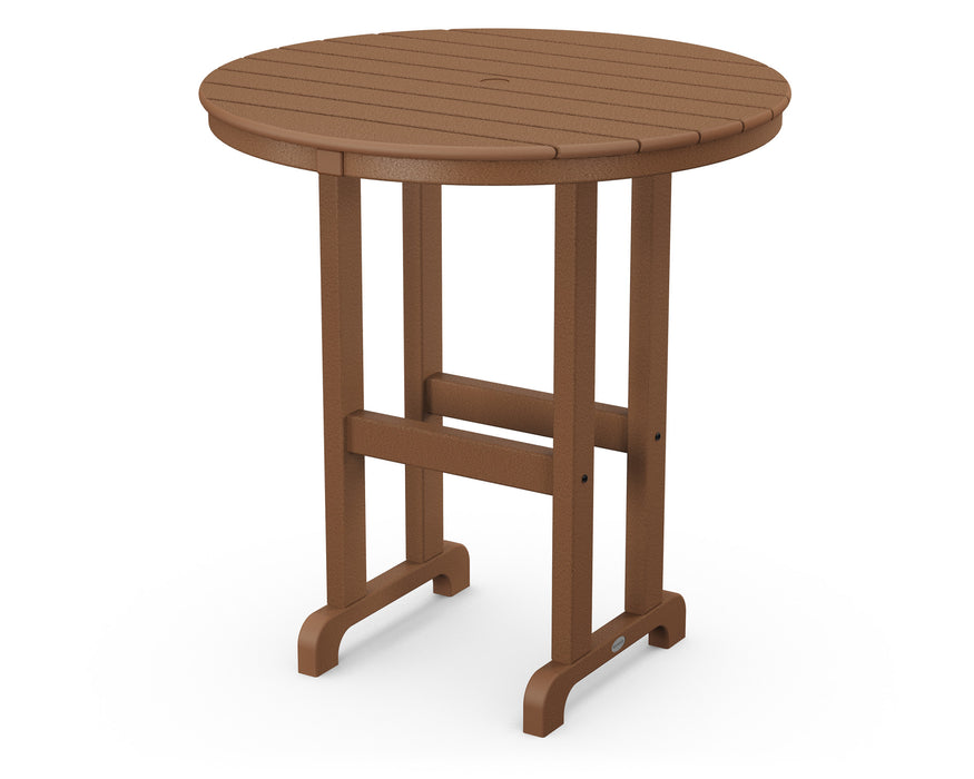POLYWOOD Round 36" Counter Table in Teak