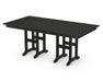 POLYWOOD Farmhouse 37" x 72" Dining Table in Black