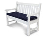 POLYWOOD Rockford 48" Bench with Seat Cushion in