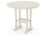 POLYWOOD Nautical Trestle 48" Round Bar Table in Sand