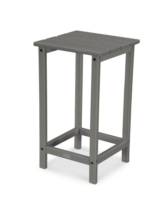 POLYWOOD Long Island 26" Counter Side Table in Slate Grey