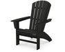 POLYWOOD® Nautical Curveback Adirondack Chair in Black