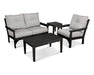 POLYWOOD Vineyard 4-Piece Deep Seating Set in