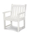 POLYWOOD Traditional Garden Arm Chair in White