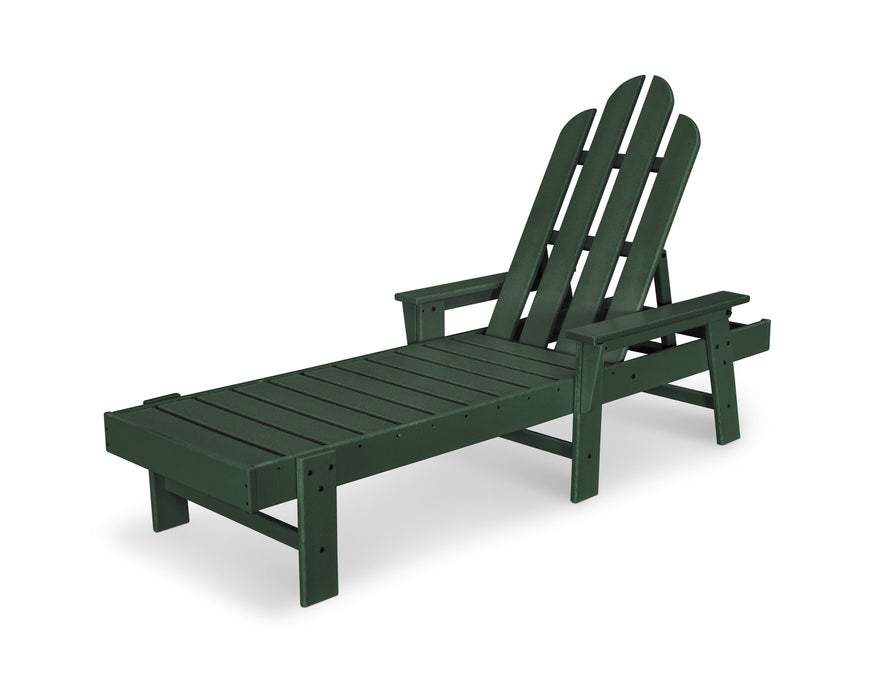 POLYWOOD Long Island Chaise in Green