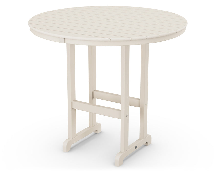 POLYWOOD Round 48" Bar Table in Sand