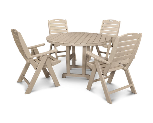 POLYWOOD Nautical 5-Piece Dining Set in Sand
