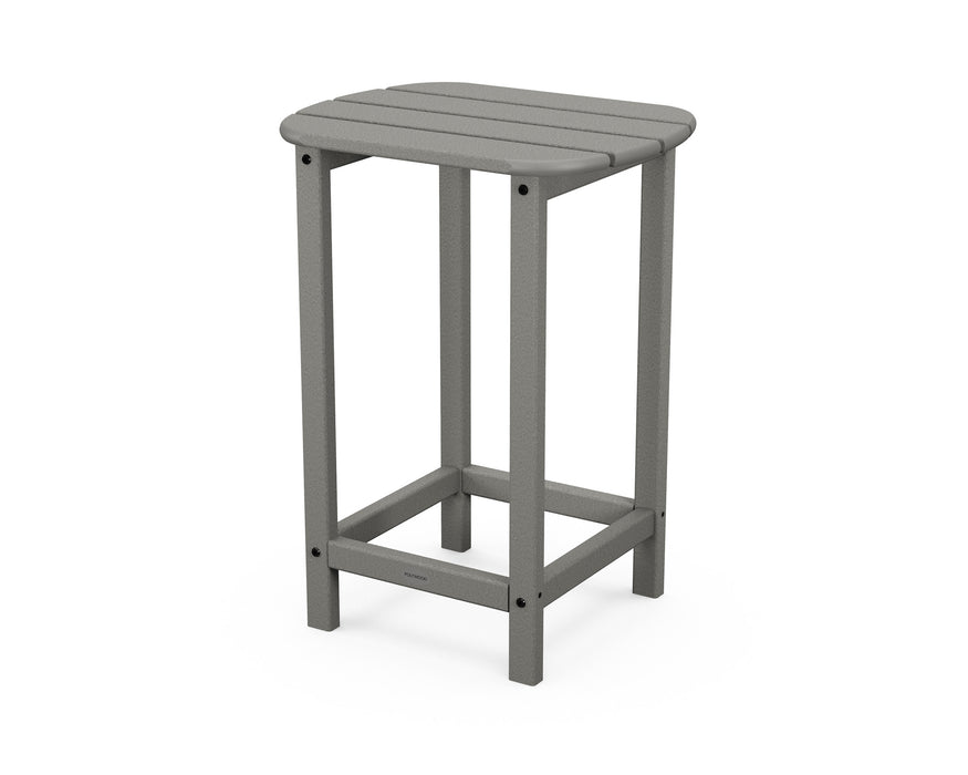 POLYWOOD South Beach 26" Counter Side Table in Slate Grey