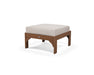 POLYWOOD Vineyard Deep Seating Ottoman in Slate Grey with Natural fabric