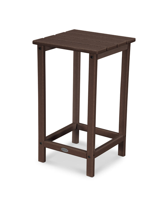POLYWOOD Long Island 26" Counter Side Table in Mahogany