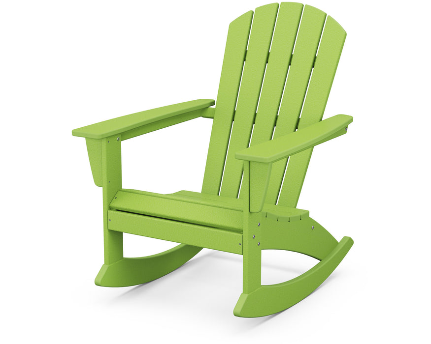 POLYWOOD® Nautical Adirondack Rocking Chair in Lime