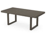 POLYWOOD EDGE 39" x 78" Dining Table in Vintage Coffee