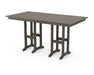 POLYWOOD Farmhouse 37" x 72" Counter Table in Vintage Coffee
