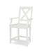 POLYWOOD Braxton Counter Arm Chair in Vintage White